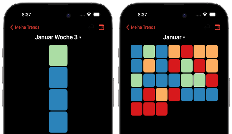 Heatmap Calendar View